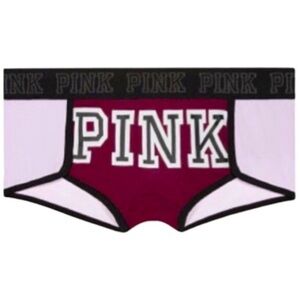 Pink Victoria ’s Secret cotton boyshort panties pink panties colorblock